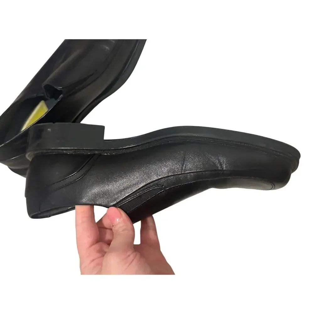Dockers Men's 8 Black Emptor Slip On Synthetic Leather Round Toe Dress Shoe